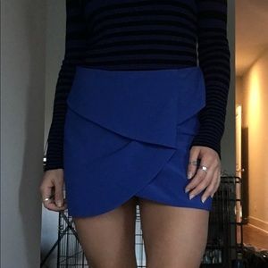 Royal blue skirt